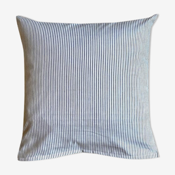 Cushion in striped cotton sail 40 cm