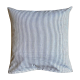 Cushion in striped cotton sail 40 cm