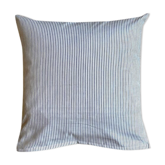 Cushion in striped cotton sail 40 cm