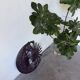 Brutalist metal wall sculpture "sun-moon"