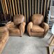 Suede armchairs