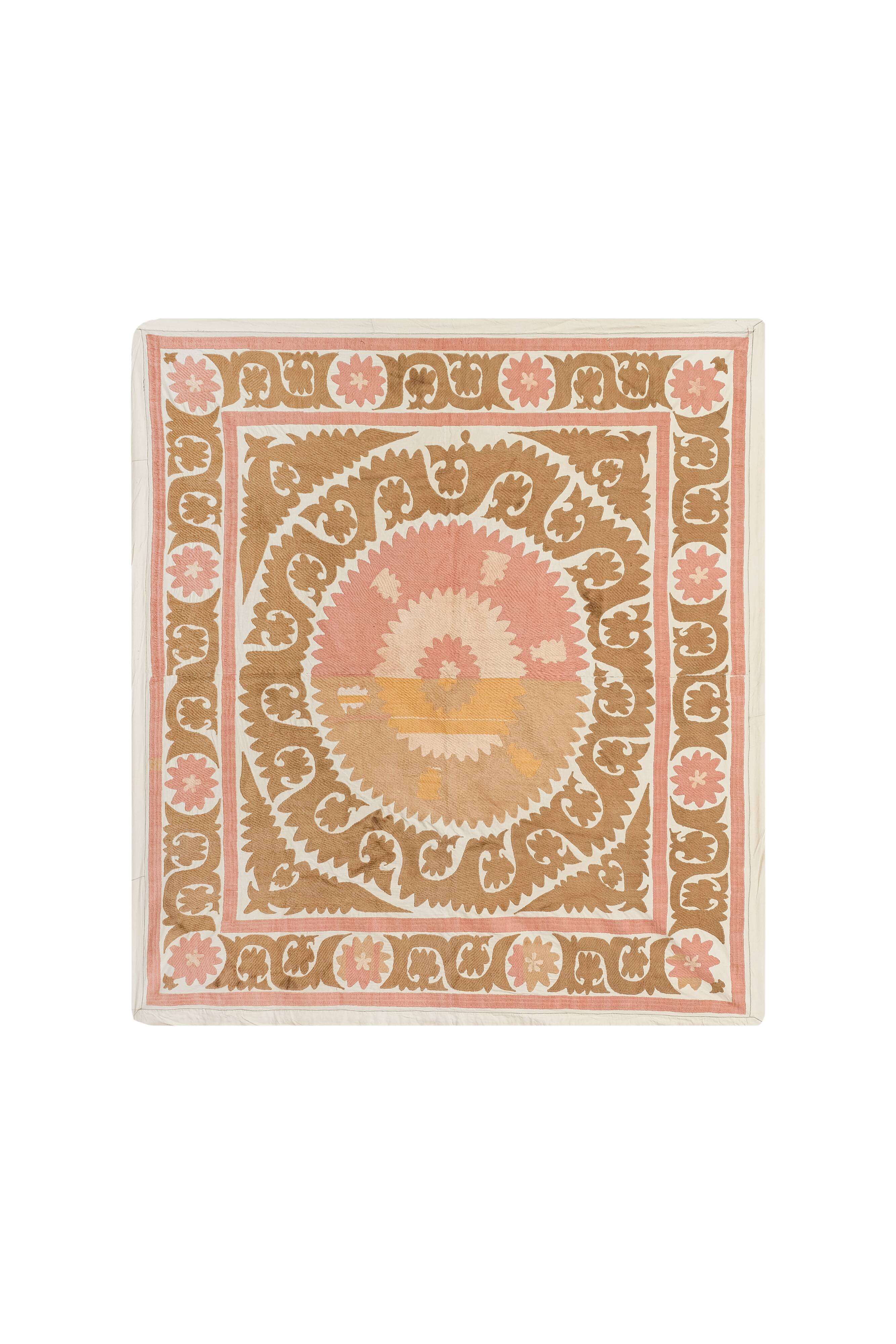 Hand knotted rug, vintage Turkish rug 145x160 cm