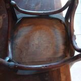 3 turned wooden chairs