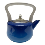 Old blue enamelled kettle