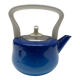 Old blue enamelled kettle
