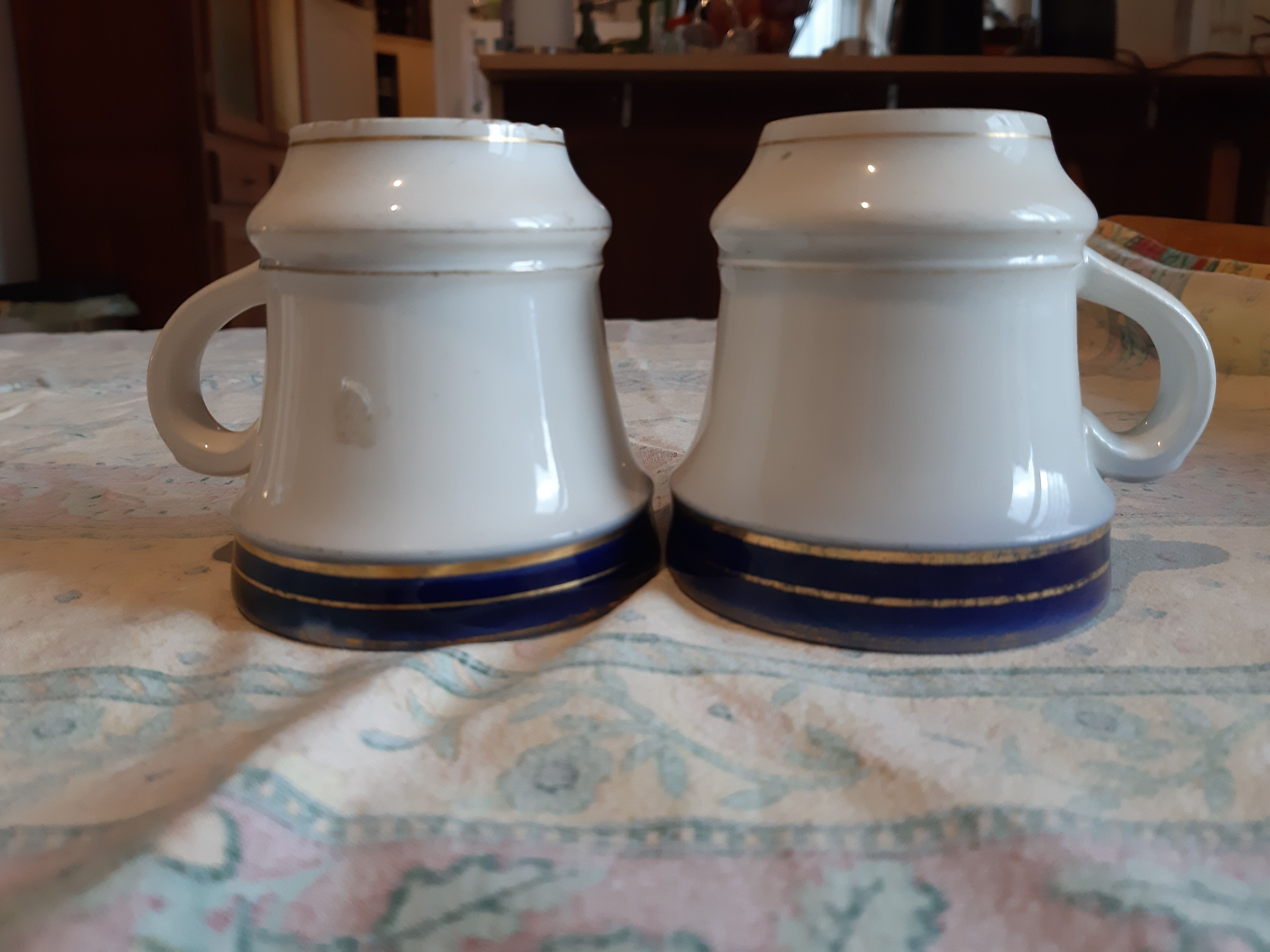 Pair of Brulot Valentine cups