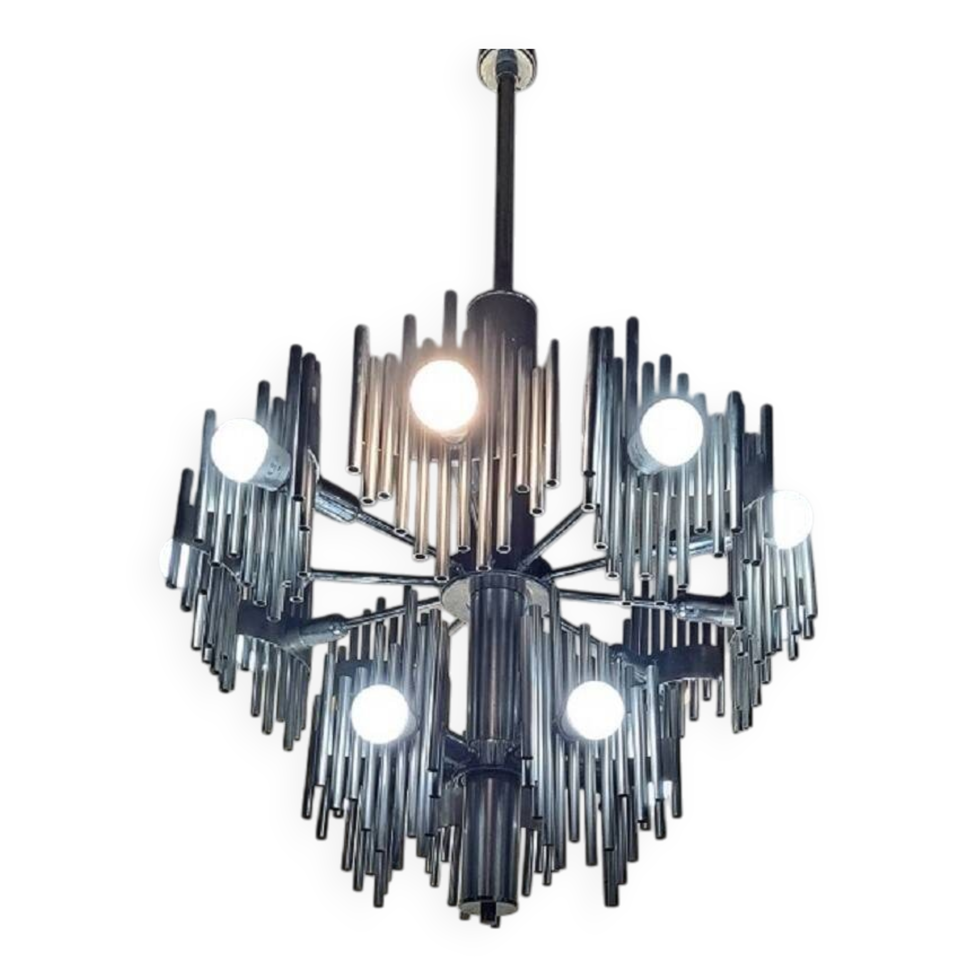 Italian Brutalist Tubular Light Stunning