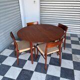 Set of 5 chairs from the 50s designed by Georg Leowald