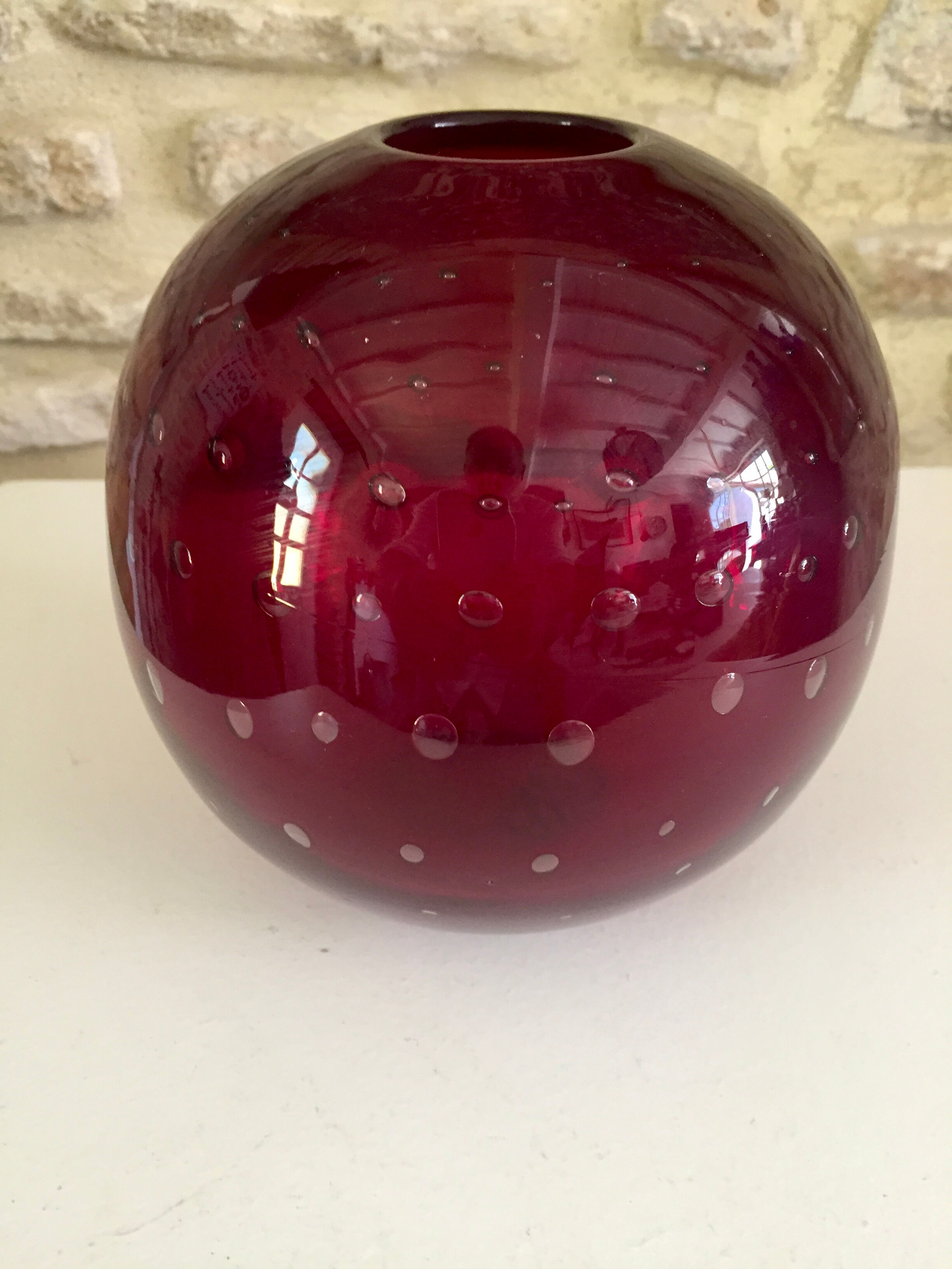 Murano vase boule vintage