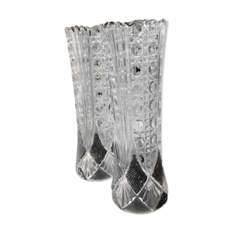 Vase en cristal orné de dorures