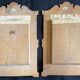 Pair of frames art nouveau circa 1900 dragonfly and flowers for restoration