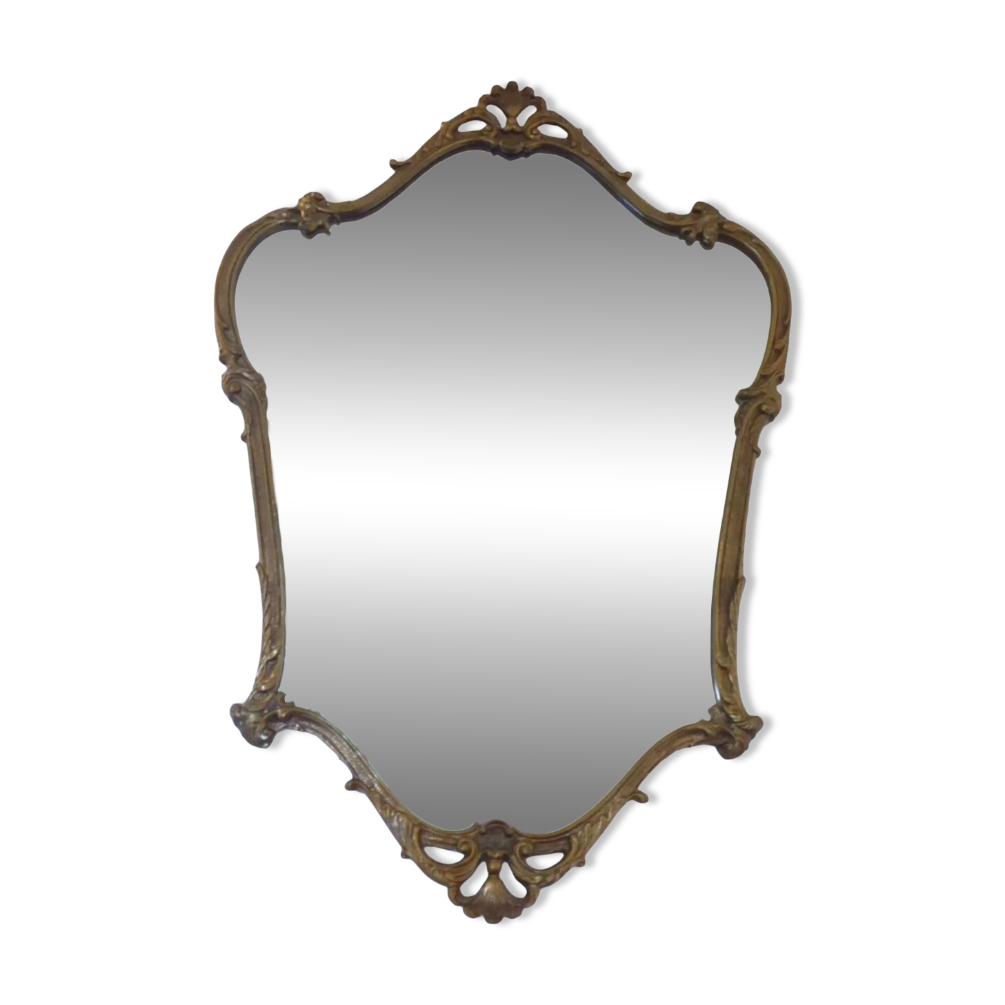 Bronze framed mirror