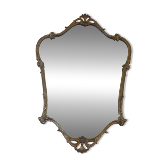 Miroir à encadrement en bronze