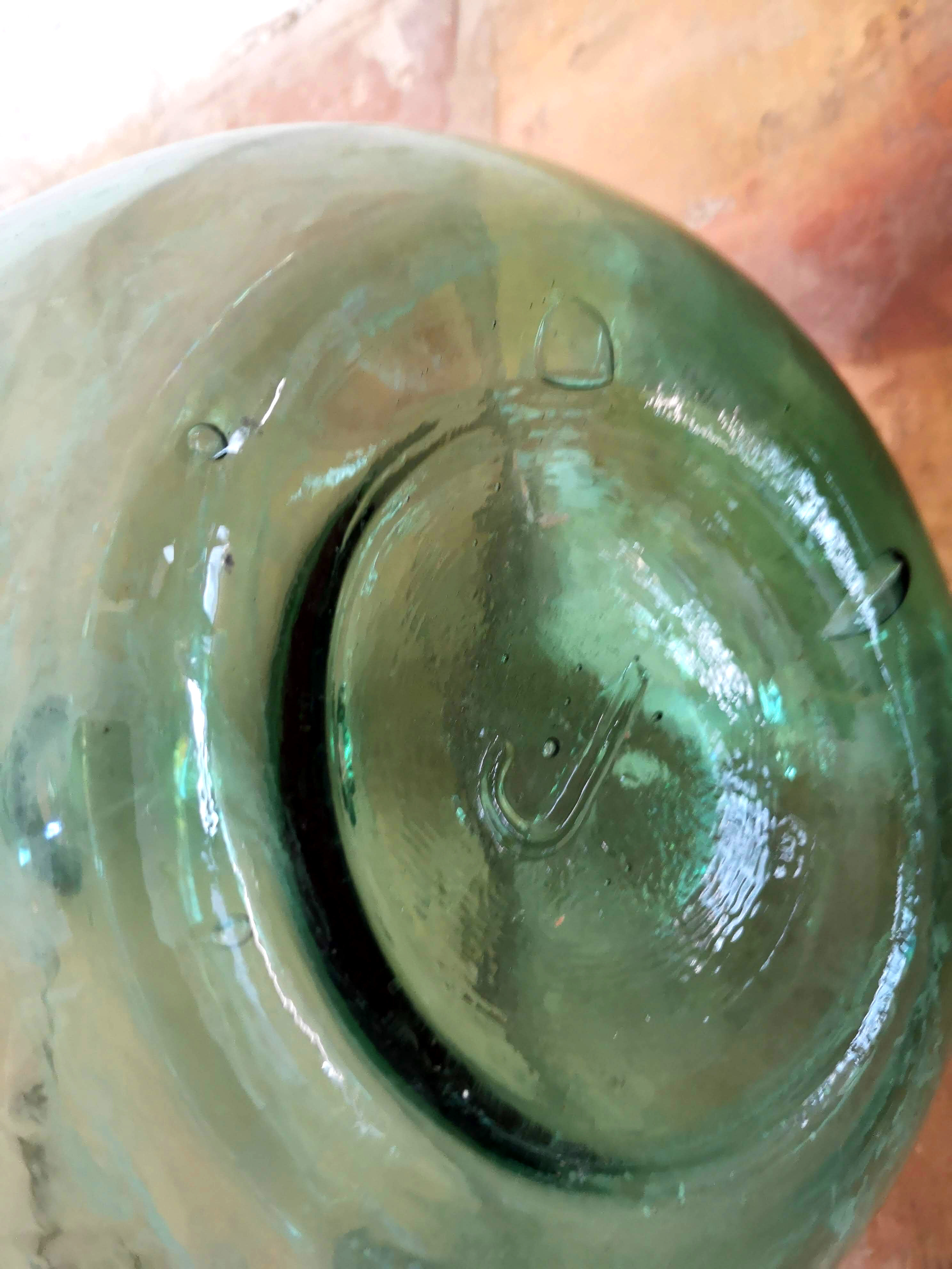 Demijohn green of 10 L
