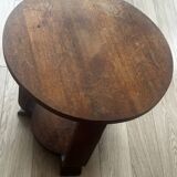 Art Deco oak pedestal table