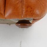 1970s  Cognac Leather Armchair ,Italy