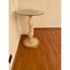 1990s Italian Venetian White and Gold Murano Glass Style Coffee Table