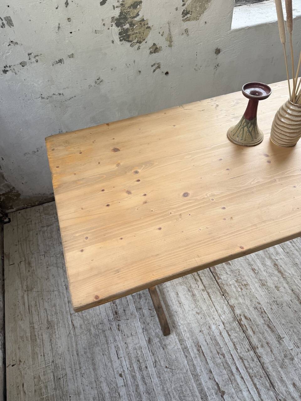 Perriand mountain furniture pine dining table