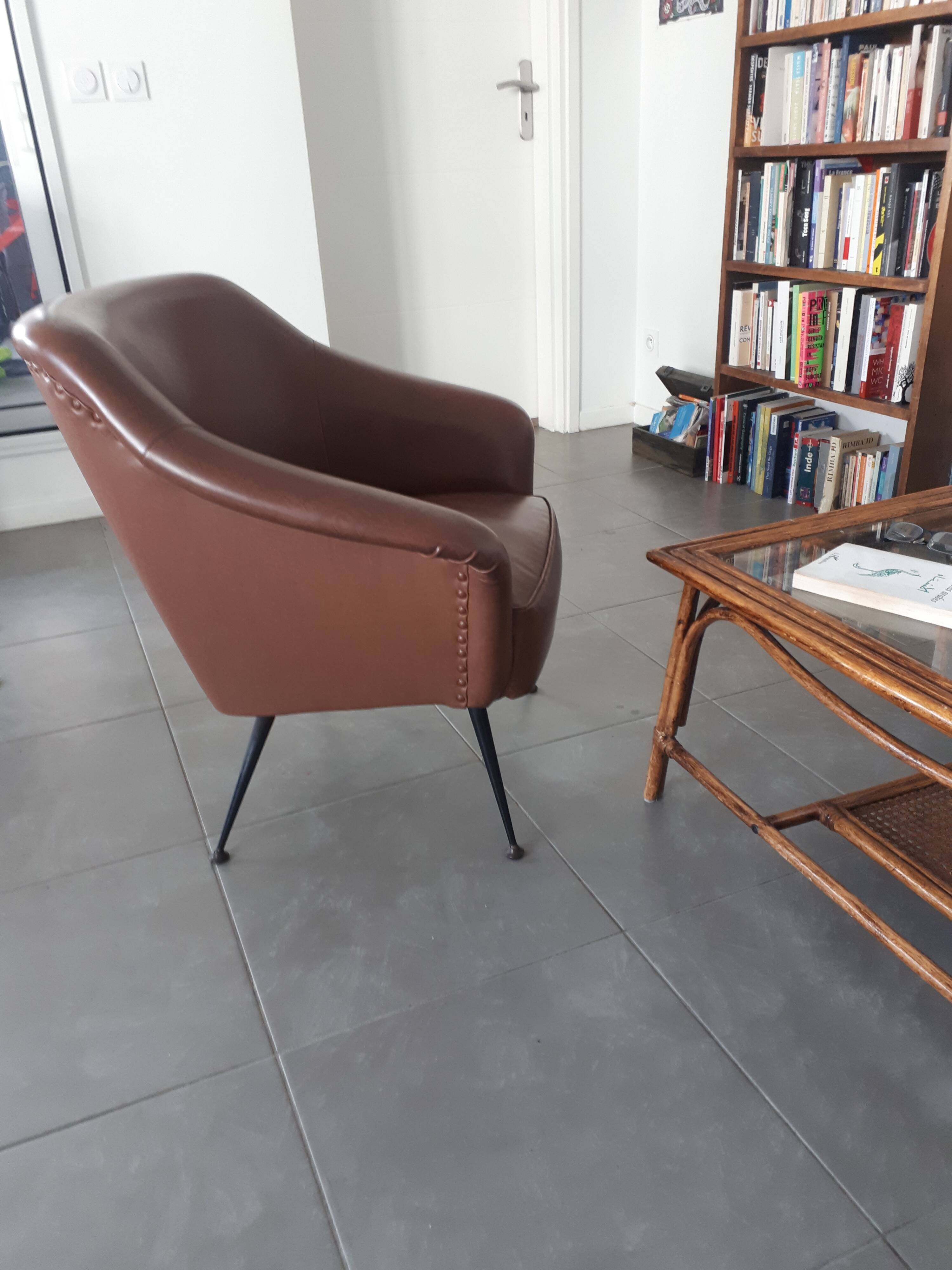 Skaï armchair