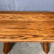 Table basse brutaliste pak rustique des années 70