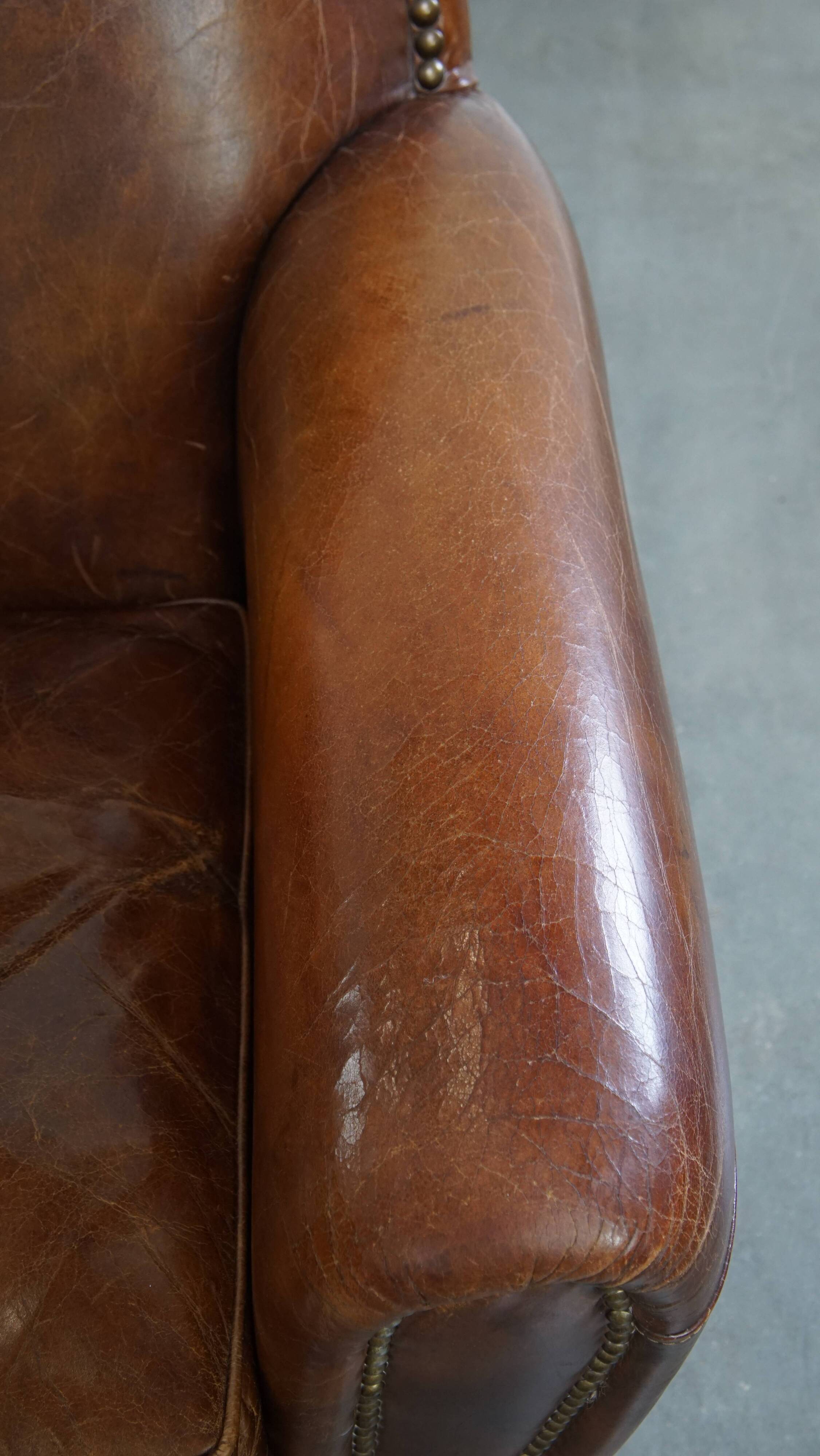 Cowhide Leather Design Armchair