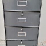 Metal locker cabinet Ronéo 1950 industrial