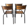 Set of 4 authentic vintage MULLCA school chairs