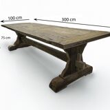 Slavonian oak dining table