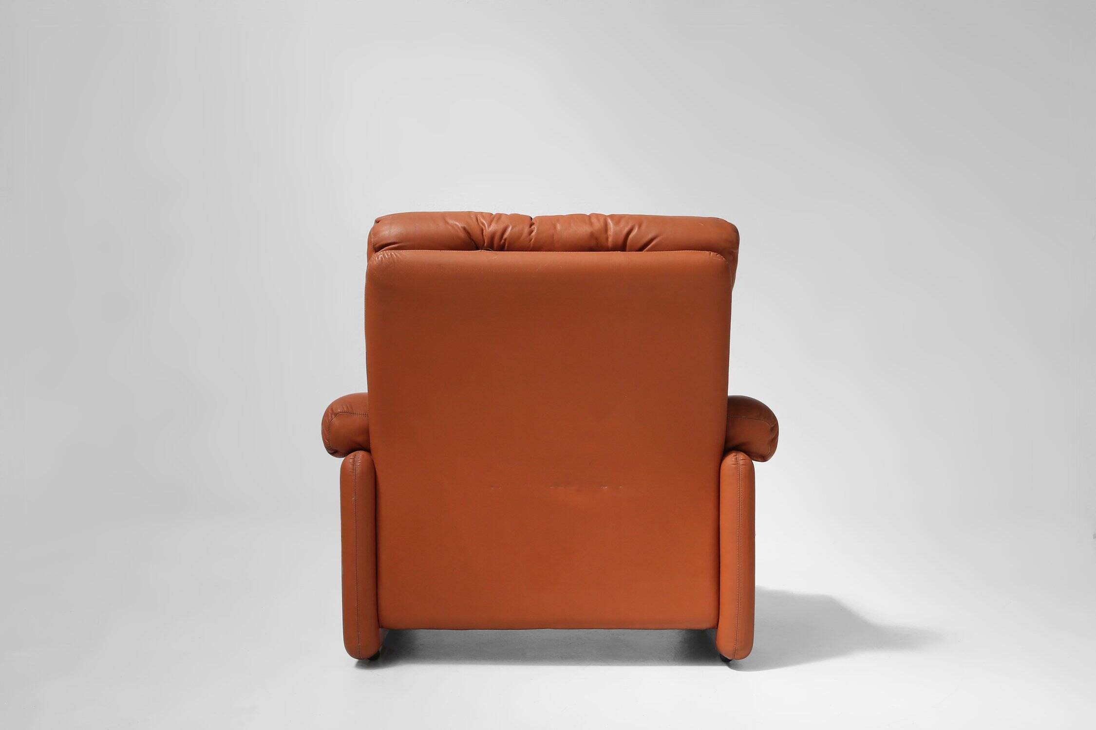 Brown Leather Armchair Coronado by Tobia Scarpa for B&b Italia, Italy, 1960