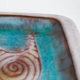 Ceramic pocket empty signed Cloutier