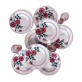 set of 8 hollow plates Primerose Ceranord