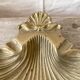 Cendrier coquillage , coquille St Jacques en laiton