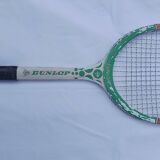 2 vintage Adidas and Dunlop 70' wooden tennis rackets