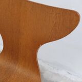 1st edition set of 4 'Lily' chairs in oak by Arne Jacobsen for Fritz Hansen, 1969