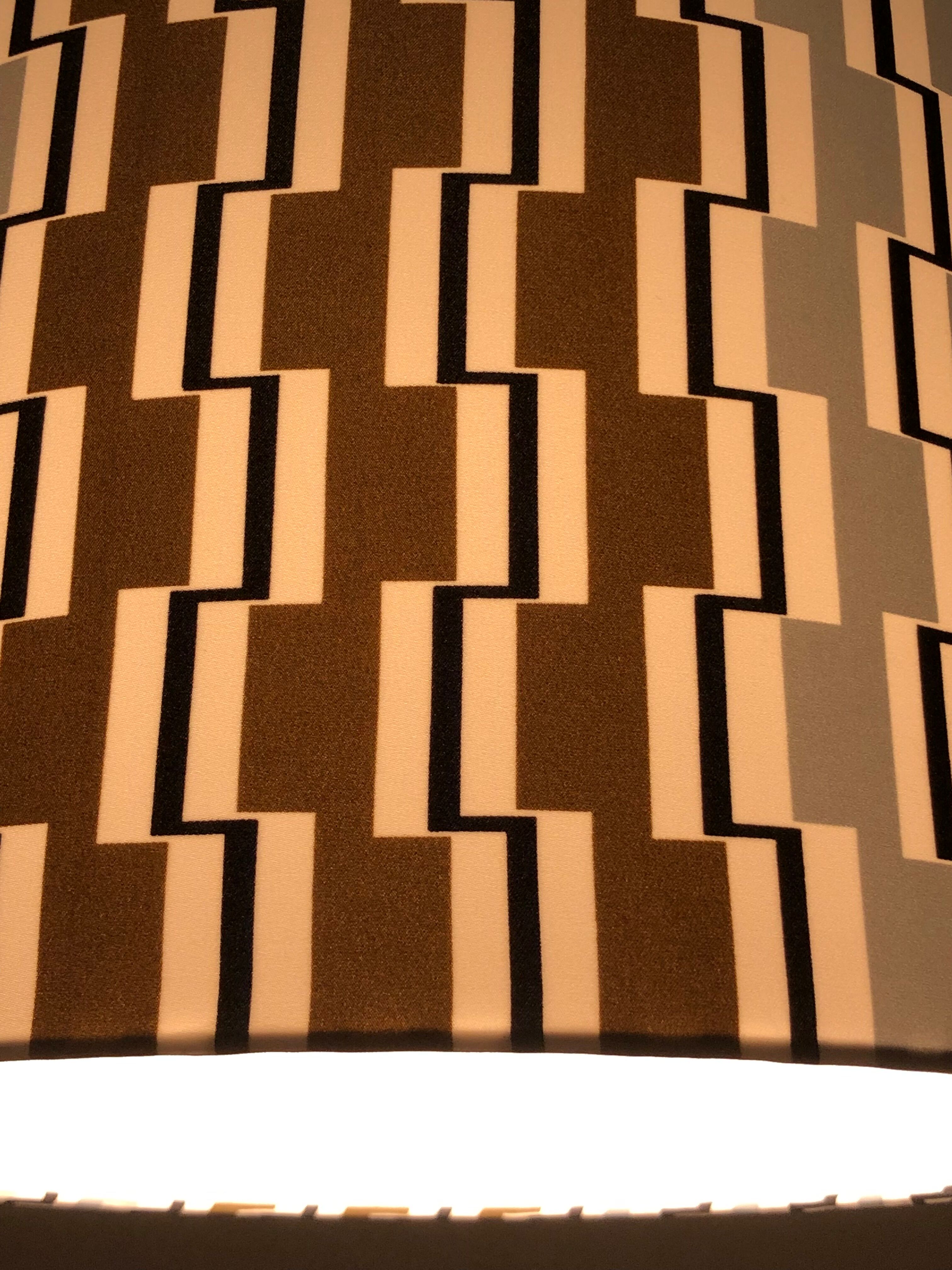 Fortress lampshade - vintage fabric