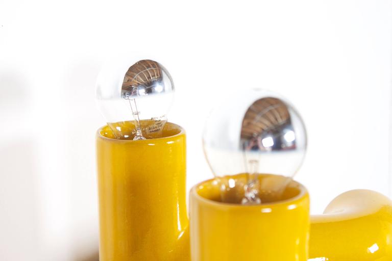 Pair of ceramic lamps