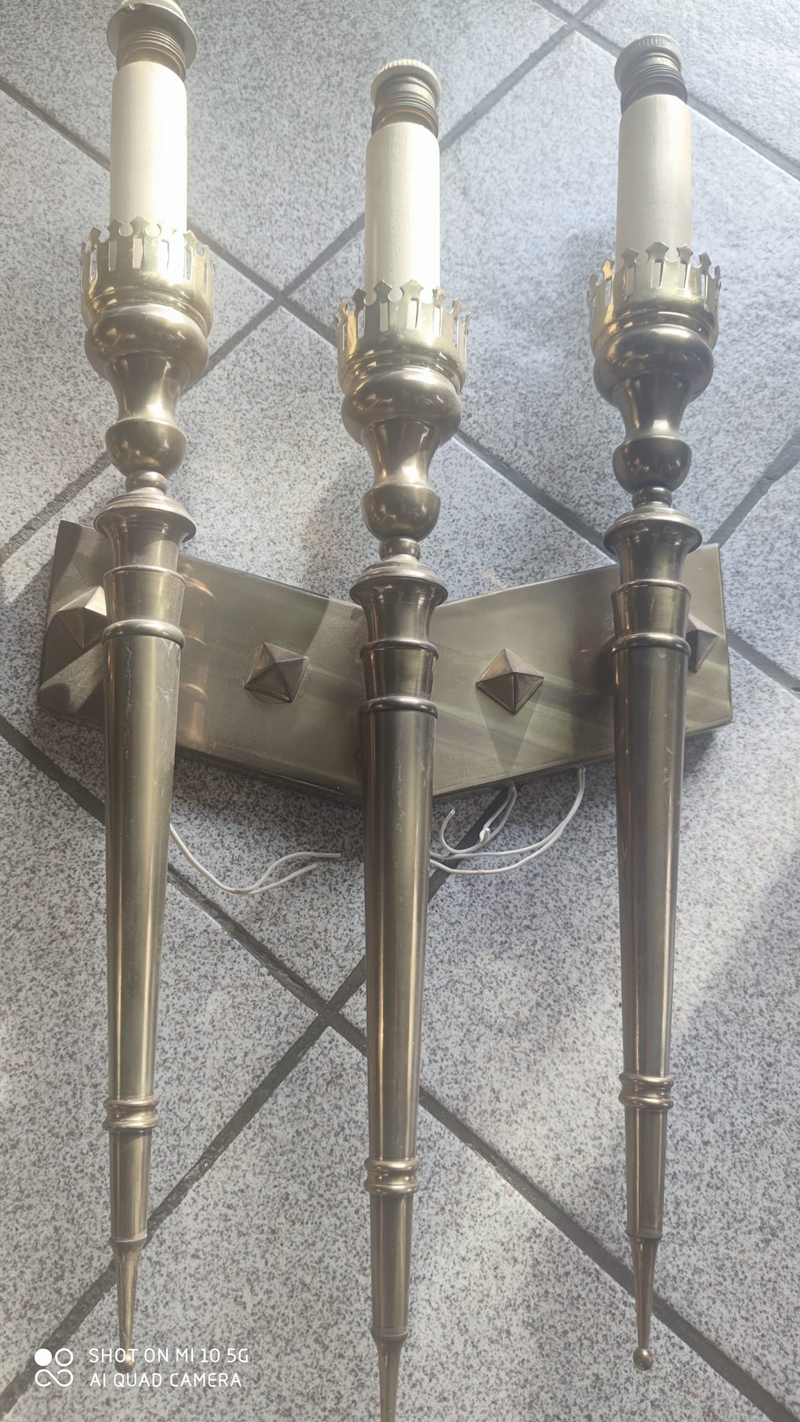 Pair of wall lights circa 1960