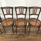 Set of 6 bentwood bistro luterma chairs