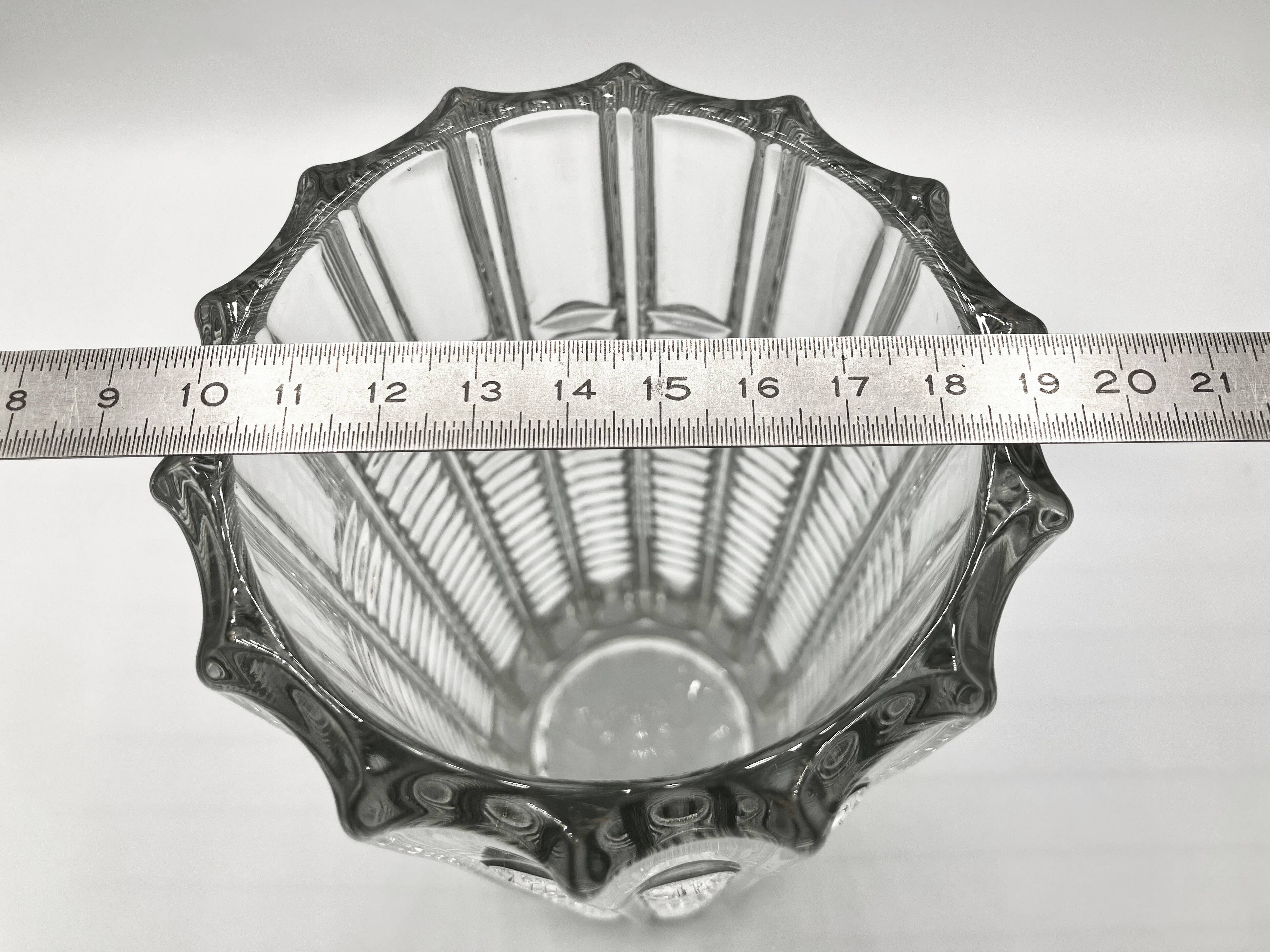 Sklo Union vase, Rudolfova Hut glassworks, Czechoslovakia 1963