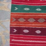 Handmade multicolored kilim rug 140x95cm