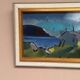 Original Swedish Oil On Panel – “Huts” By Bo Sjööberg