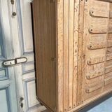 Armoire des années 40 en chêne dans le style de Guillerme et Chambron, années 1960