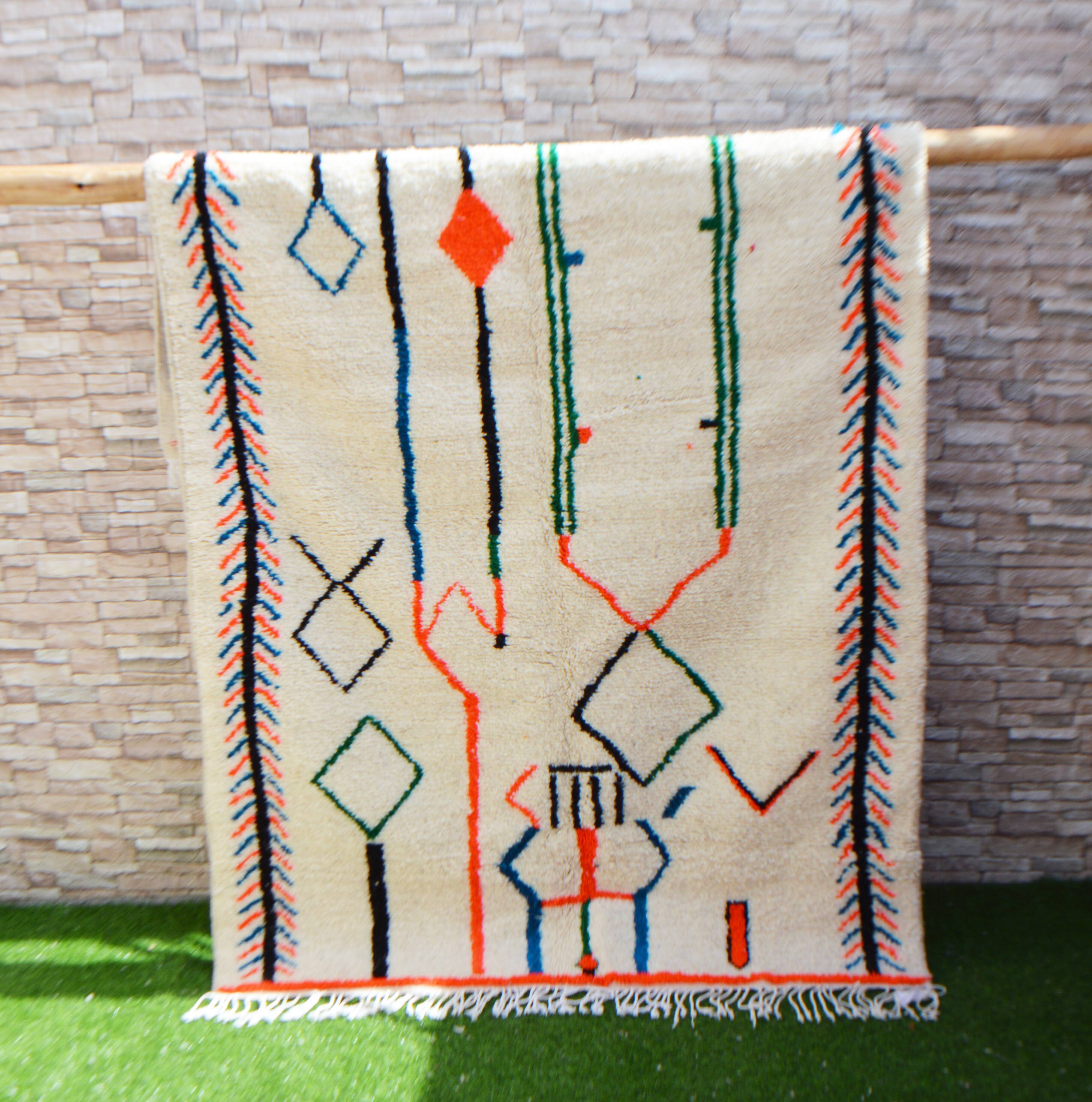 Tapis berbère marocain 220 x 130cm