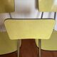 Chaises formica jaune
