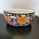 Vintage flowery ceramic from Schramberg, Jar, Planter, Cache Pot.