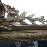 Miroir d époque XIXe en bois doré a la feuille d'or 140x195cm