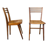 Pair of vintage bistro chairs, Stella Luterma, Circa 60'
