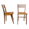 Pair of vintage bistro chairs, Stella Luterma, Circa 60'