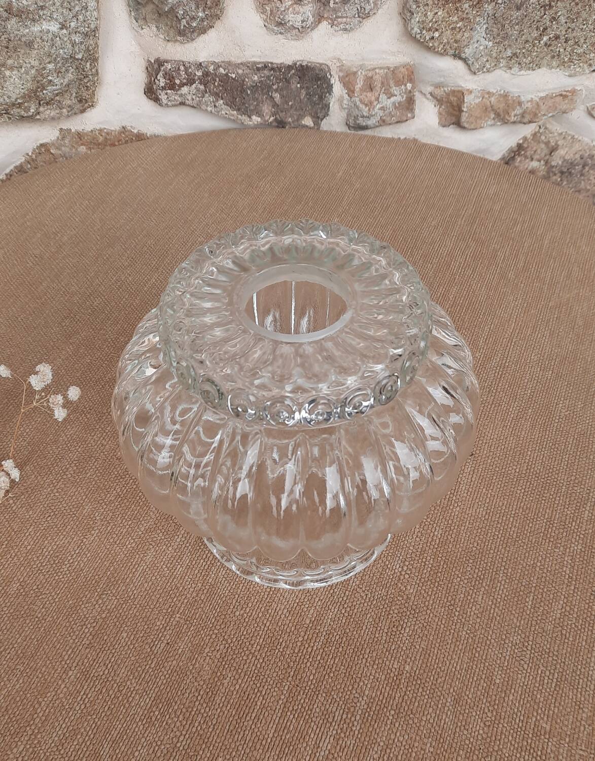 Antique glass lampshade