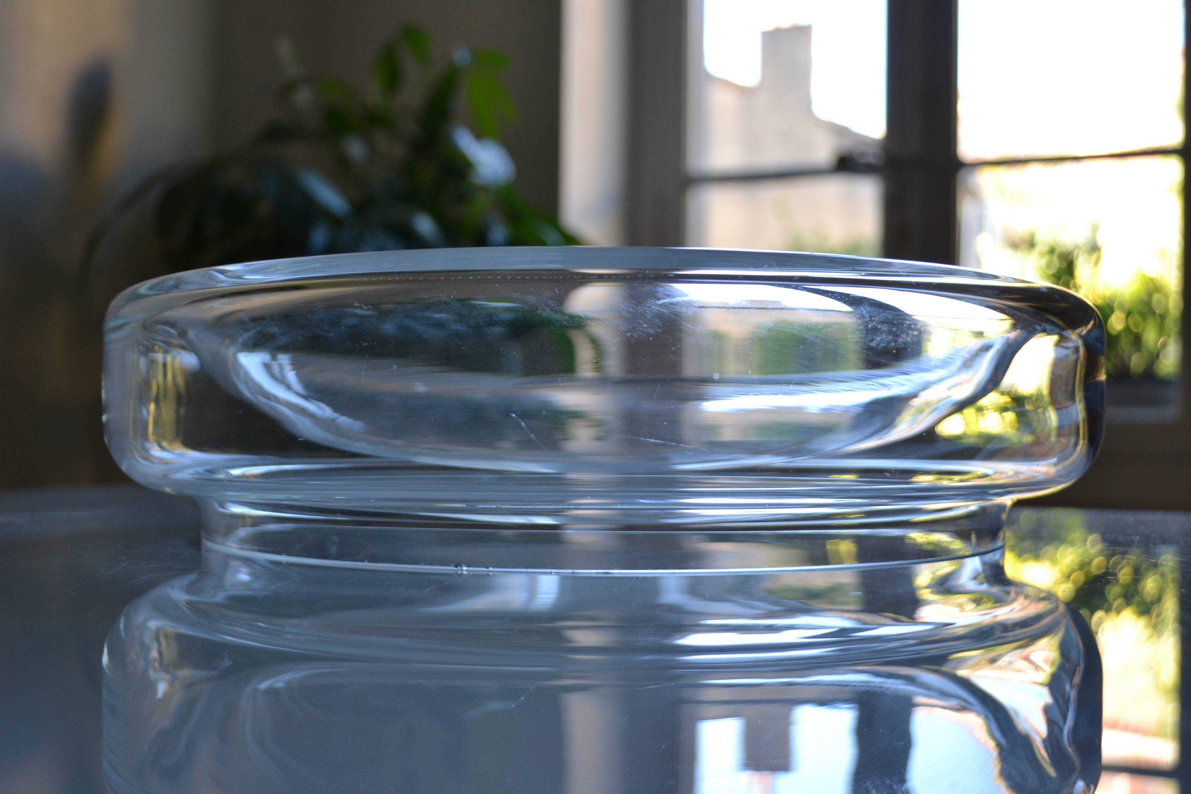 vide poche en verre soufflé, Murano Italy vers 1970 D : 35 cm